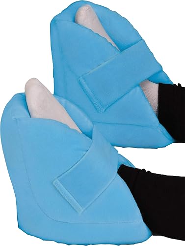 Nova Protector médico del talón con cubierta de terciopelo azul