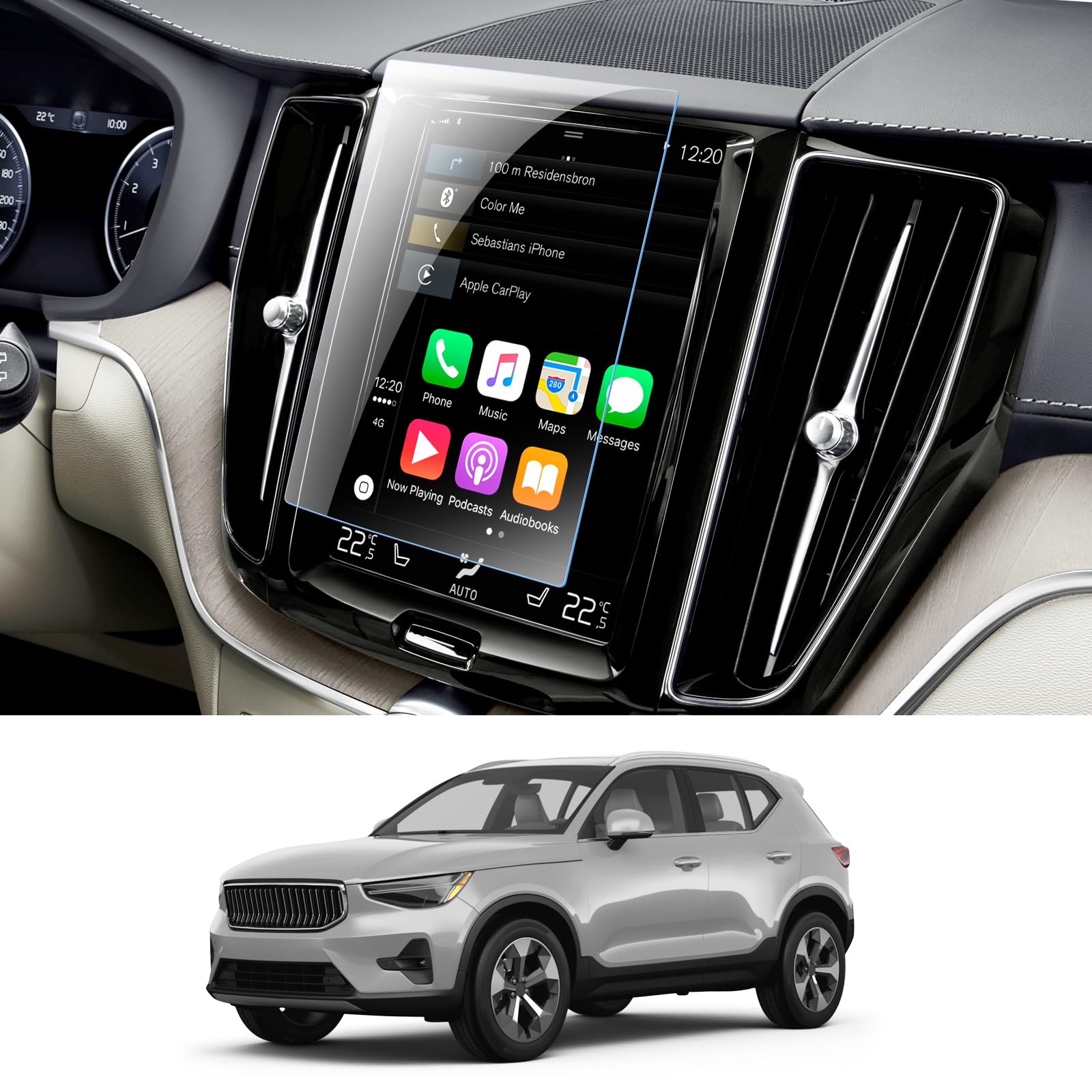 WEIPIN 2 películas protectoras Nano de 12,3" para Nissan Qashqai J12/X-Trail T33 e-POWER 2023 2024 2025 2026, película protectora Nano para Nissan Connect con antihuellas — view 33