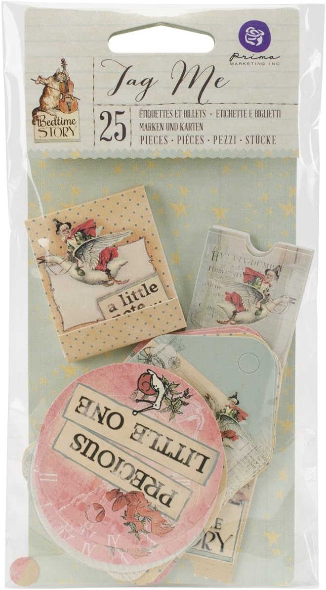 Prima Marketing Bedtime Story Cling Rubber Stamps - 4x6 Inch Scrapbooking Stamps For Card Making