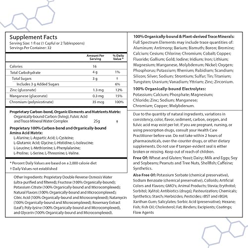 Miniatura 3 de Drucker Labs Suplemento dietético de minerales líquidos orgánicos para hombres, mujeres, niños, apoyo inmunológico, apoyo muscular, sin OMG, sin