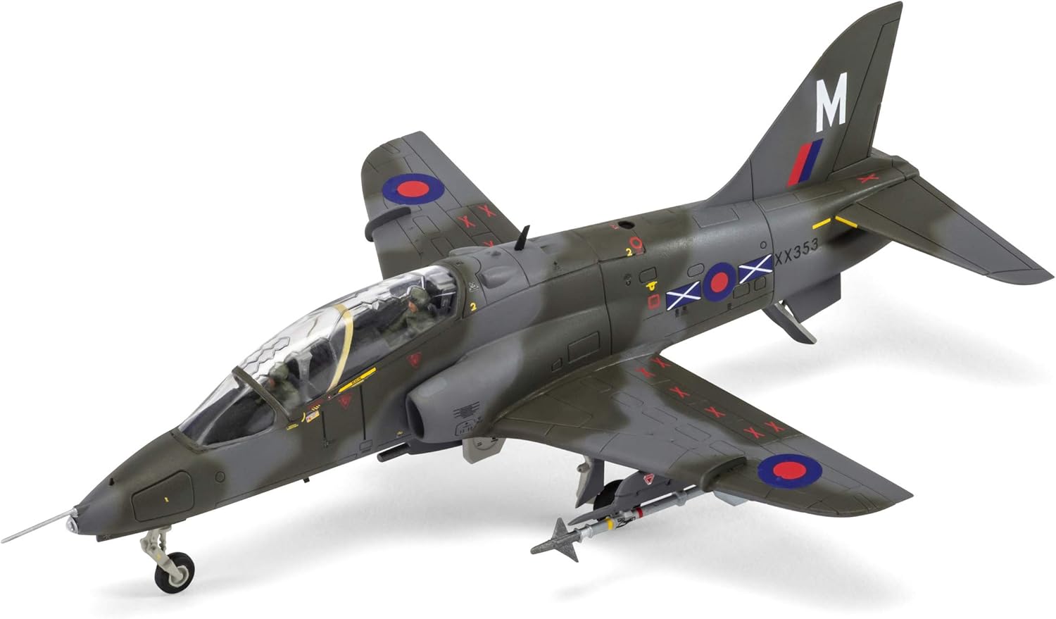 Airfix Quickbuild Bae Hawk T.MK 1A 1:72 Military Aviation Plastic Model Kit A03085A, Multicolor, Small