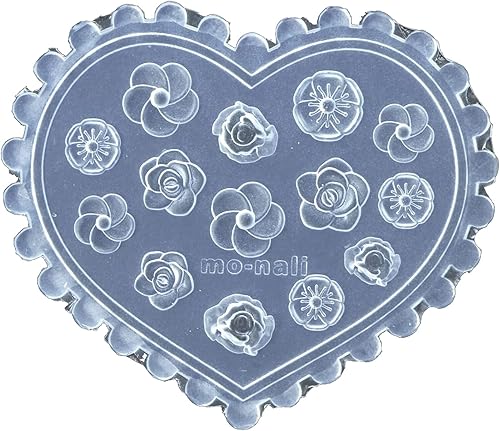 Miniatura 3 de Molde de tallado de silicona para arte de uñas 3D, tamaño pequeño, molde de silicona para arte de uñas, flor estrella, plantilla floral,