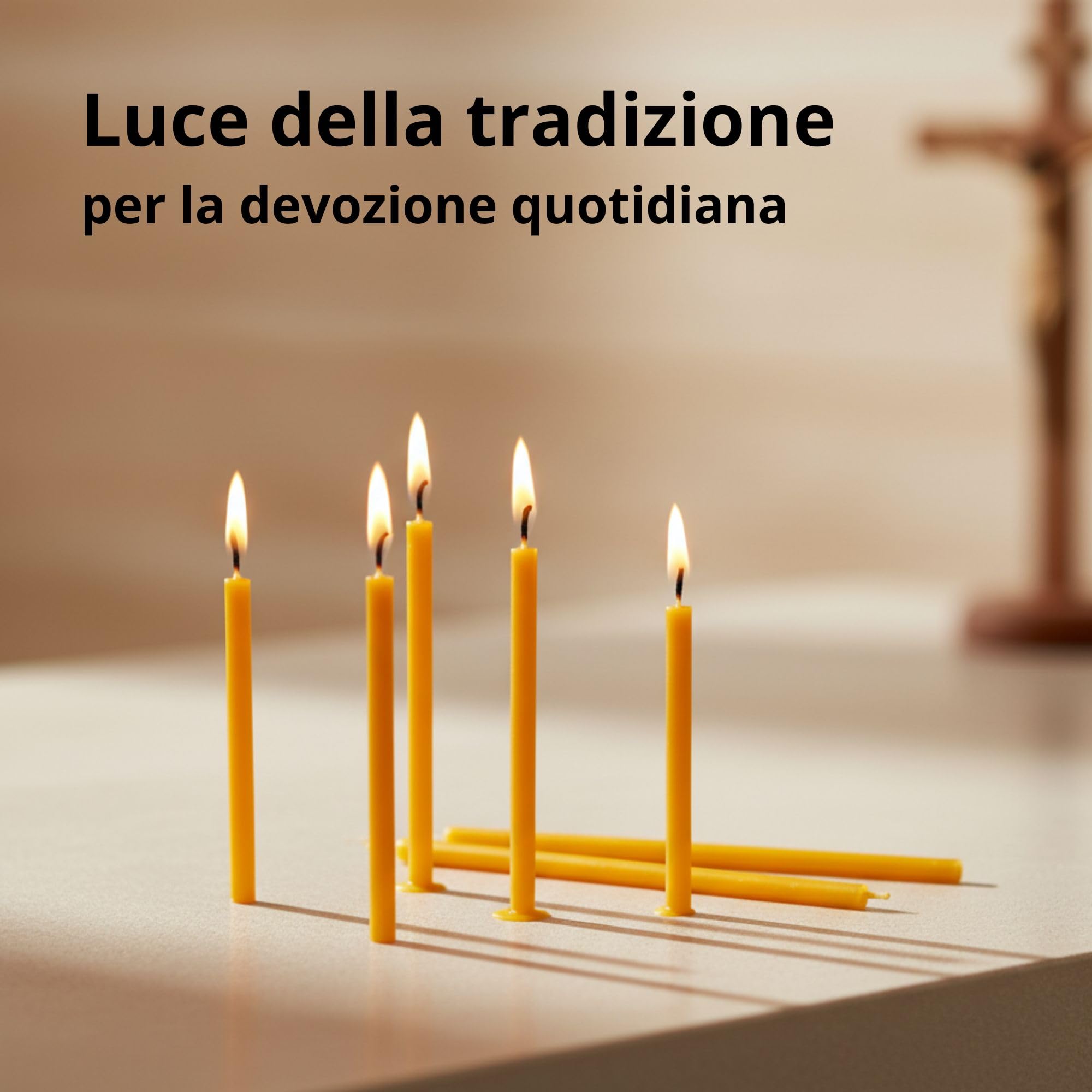 700 Candele Sottili in Cera d’Api Naturale 16cm x 5mm – 40 Minuti Combustione Pulita Senza Fumo e Gocciolamenti – Per Preghiera, Altare e Devozione – CanBee