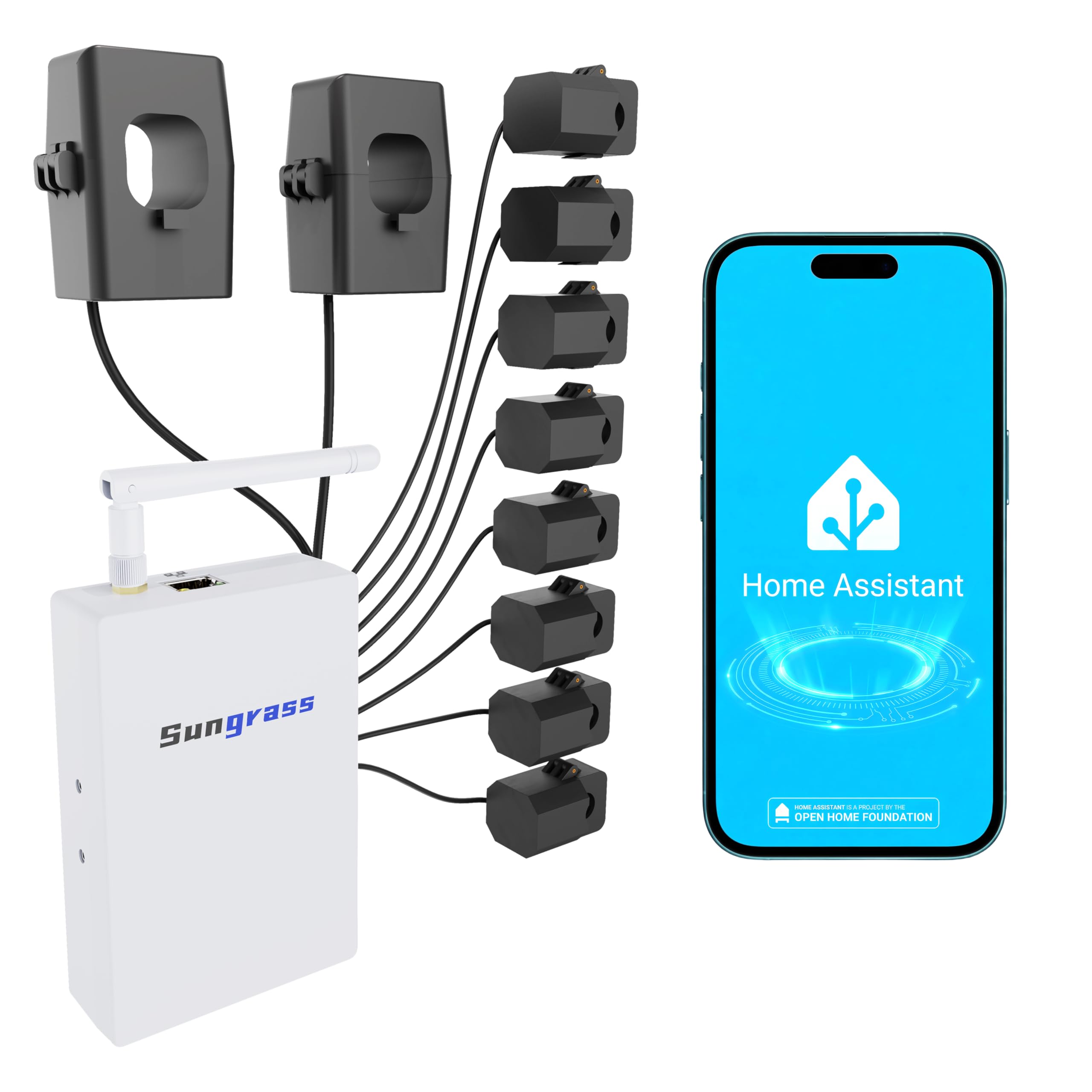 Home Energy Monitor for Home Assistant(Group)-Real Time Electricity Usage Monitor,Power Usage Meter,Automation Module,Solar Self-Consumption Trace,Energy Usage Monitor