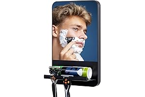 No-Hassle, Crystal-Clear Shower Mirror: Defy the Fog, Shave with Confidence!