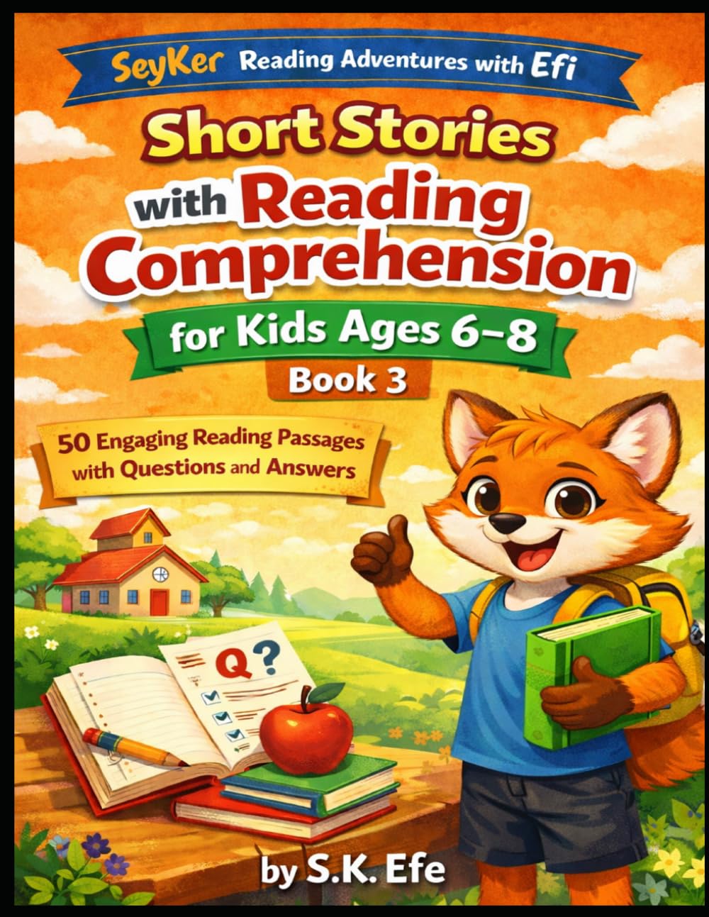 Short Stories with Reading Comprehension for Kids Ages 6–8: 50 Engaging Reading Passages with Questions and Answers (SeyKer Reading Adventures with Efi)