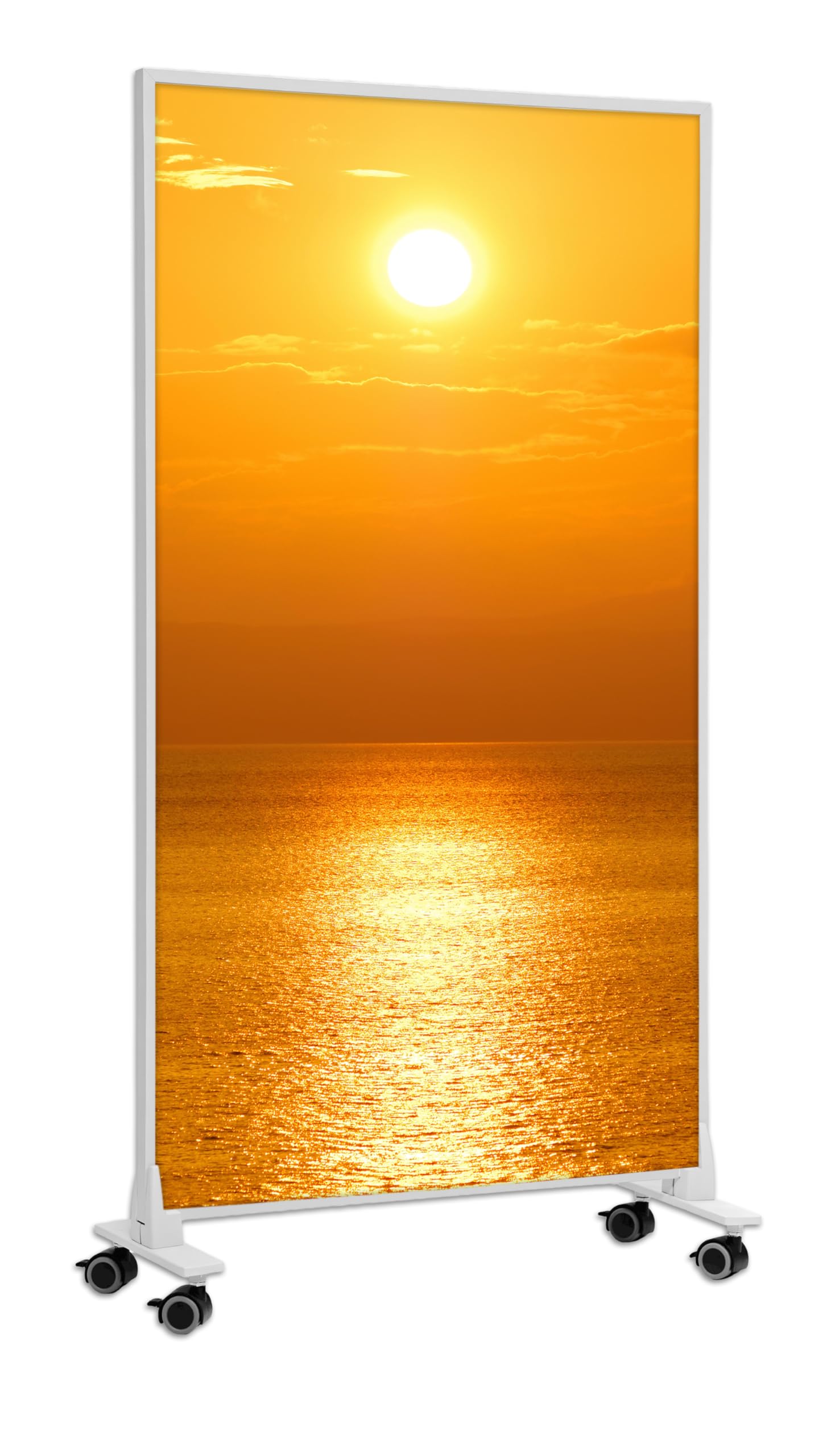 Könighaus Infrarotheizung Standgerät 1200 Watt Thermostat mobile Standheizung Sonnenaufgang