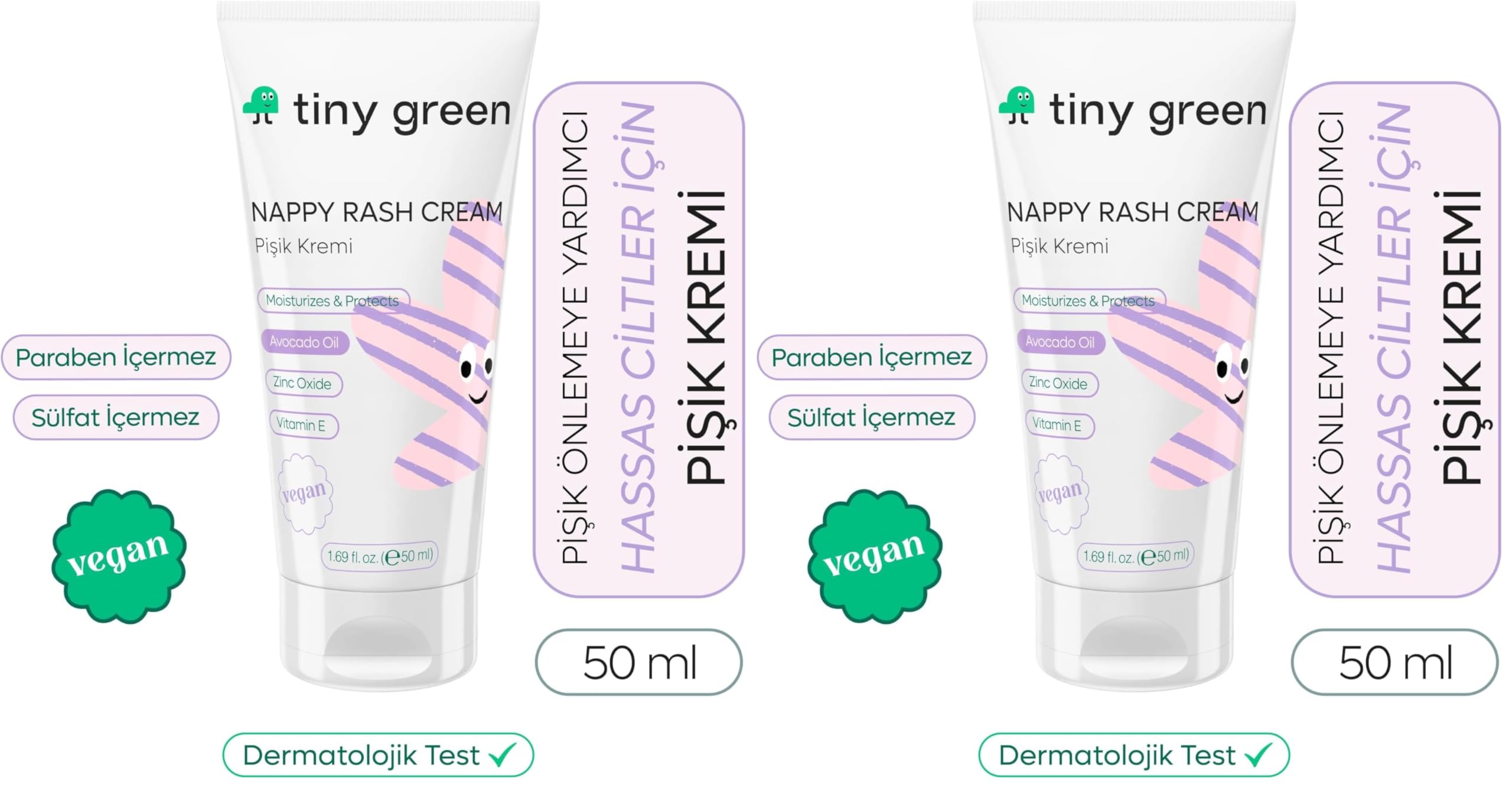 Bebek Pişik Kremi 50 ml 2li paket