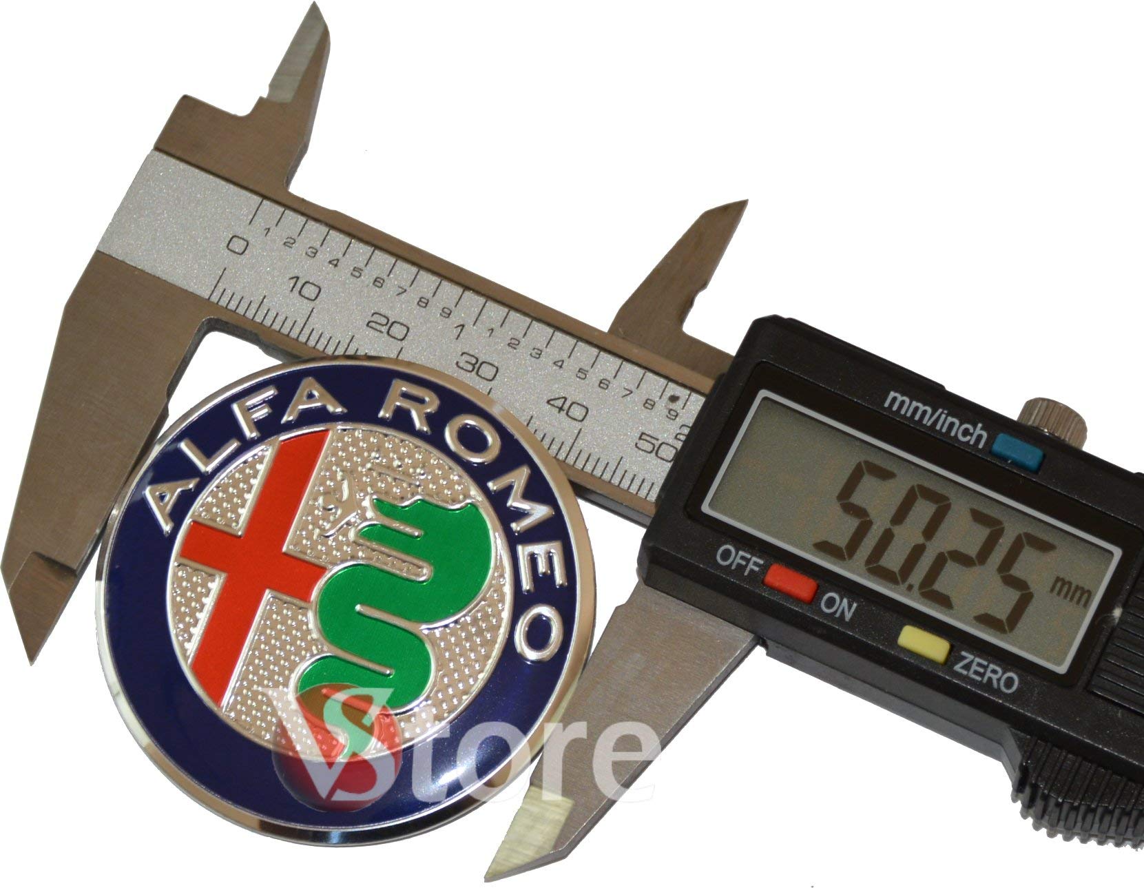 XGAGCF 4 Pezzi Auto Coprimozzi Ruota Centro Tappi Cerchioni Mozzo Badge Hub Center Caps Adesivi, per Alfa Romeo Giulietta Spider GT Giulia Mito 147 156 56MM Auto Decorativo Emblema Accessori