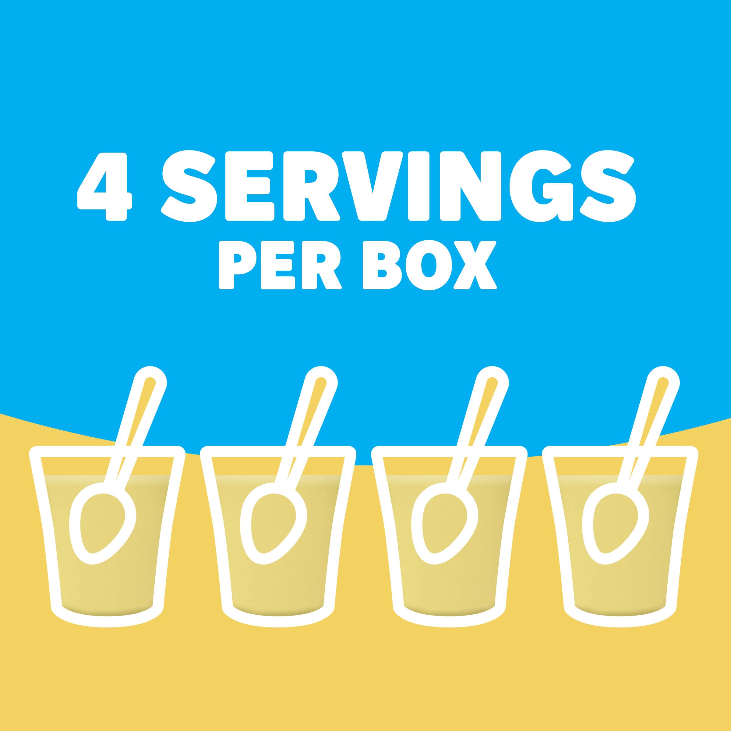 Jell-O Banana Cream Zero Sugar Instant Reduced Calorie Pudding Pie Filling Mix 0 9 oz Box — view 6