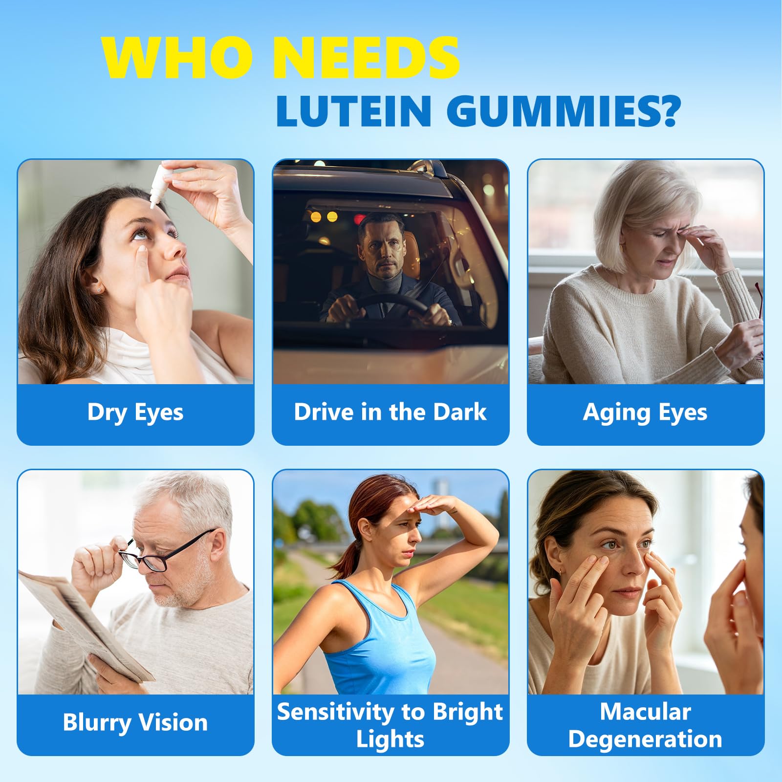 Lutein And Zeaxanthin Supplements- Eye Vitamins Gummies for Daily Eye Health, 40mg Lutein & 8mg Zeaxanthin Gummies to Support Vision, Blue Light Filtering & Overall Eye Health, Sugar Free, 60ct — Amazon image 5