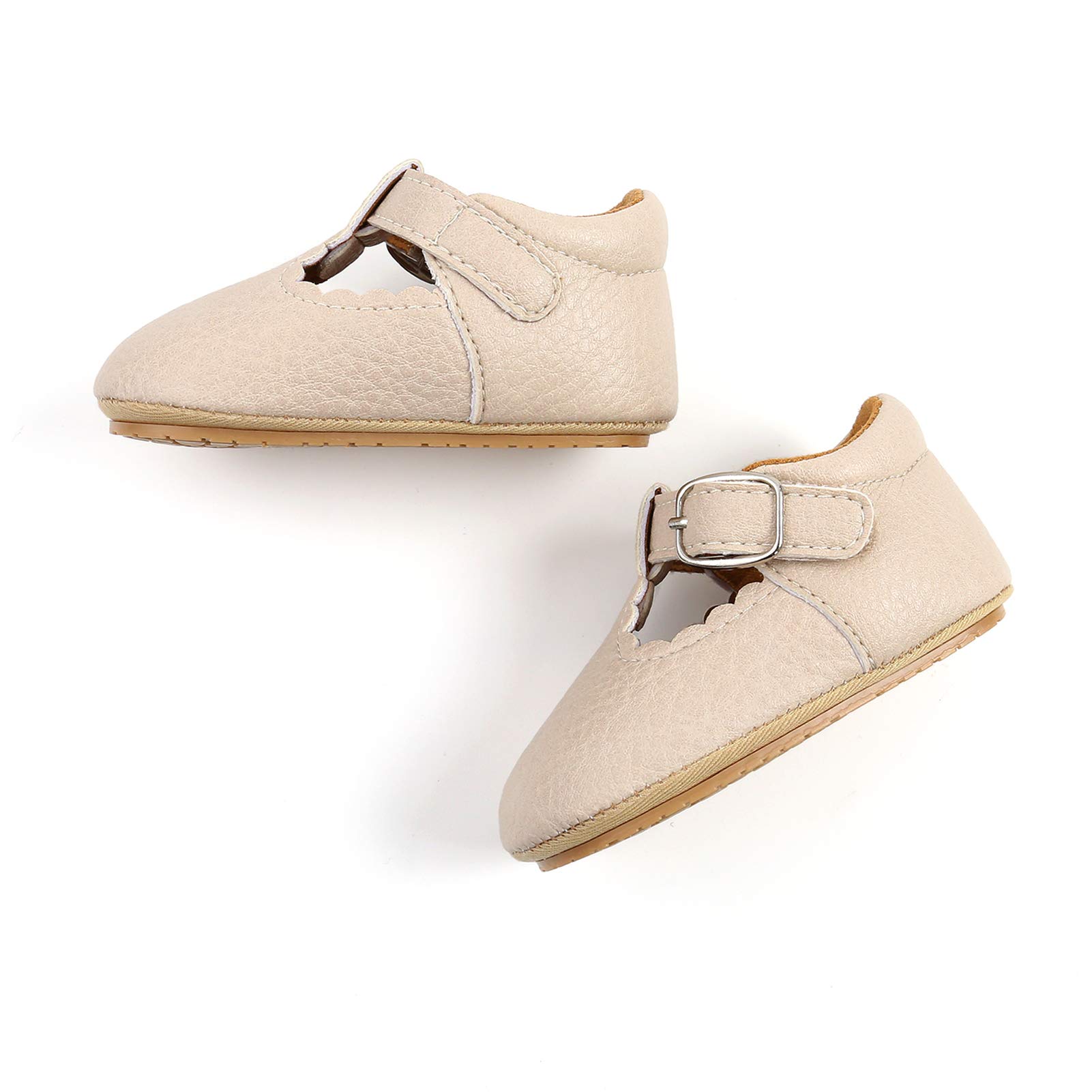RVROVIC Neonata Mocassini Principessa Mary Jane Abiti piatti Scarpe Premium Leggero Morbido Sole Presepe Scarpe Bambino Scarpe
