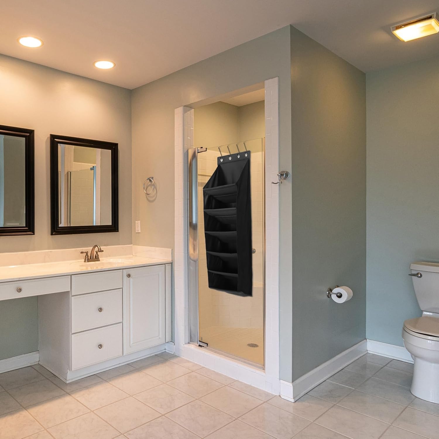 Multi Hanging Shoe Organizer Pouch for Door Wall-Mounted Storage Multiple Pockets Space-Saving Design for Shoes and Accessories