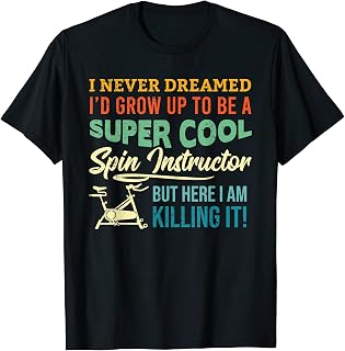 Lindo Spinning Instructor Ciclismo Spinning Clase Bike Spinner Camiseta