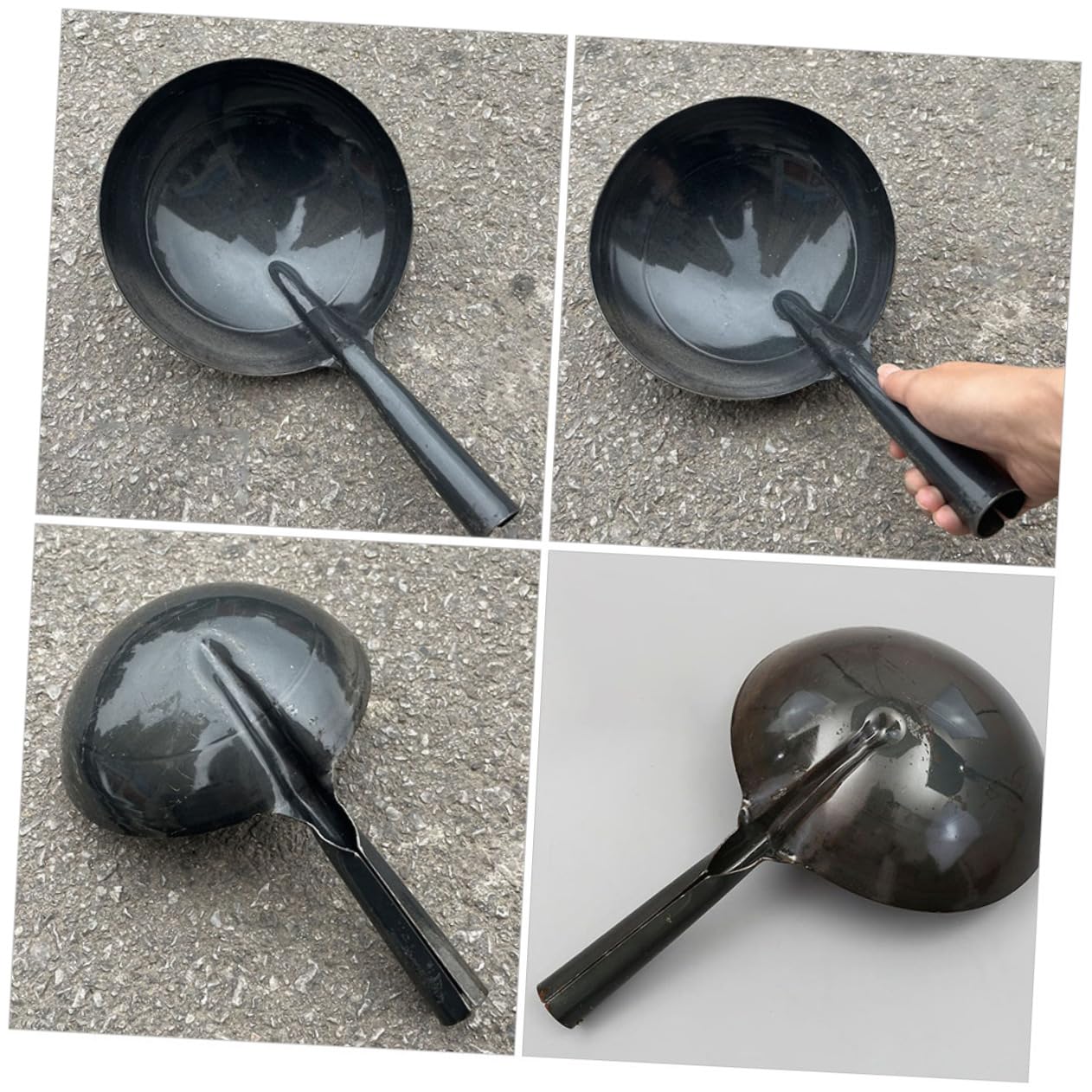 Mikinona Louche à Eau en Fer Réutilisable, Grosse Capacité, Poignée Intégrée, Prise en Main Confortable, Cuisine et Jardin