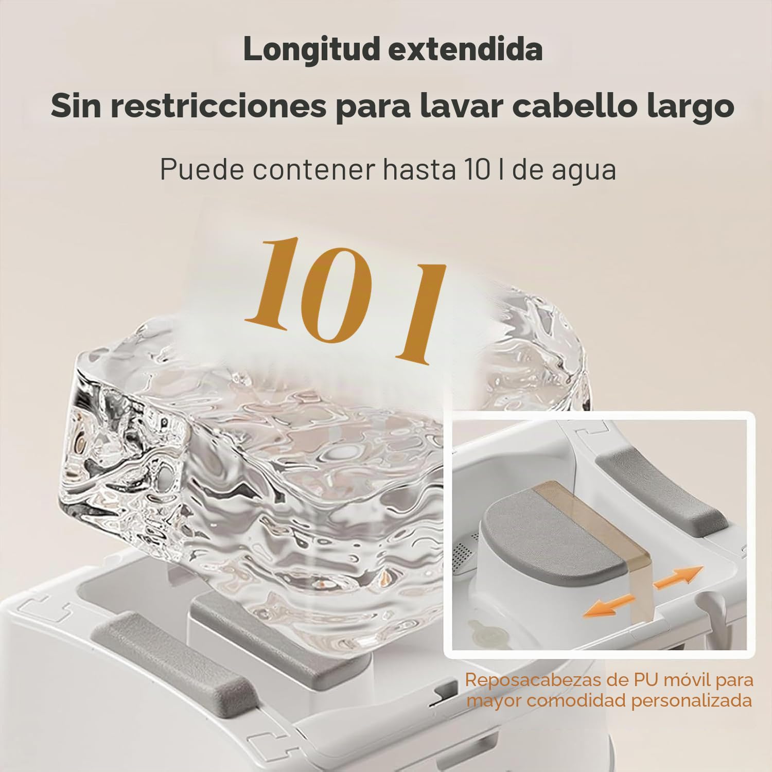 Equipo de Spa para Cabeza, Fregadero Termostático Portátil con Tanque de Agua de 60L para Mejorar la Experiencia de Lavado de la Cabeza