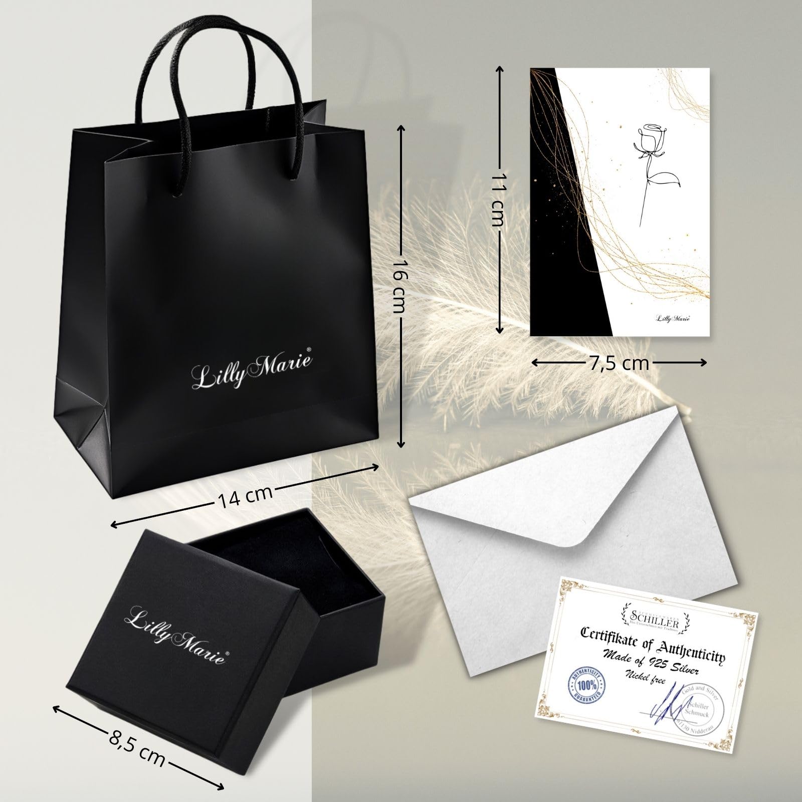 LILLY MARIE Collana con segno zodiacale in argento 925 personalizzato con ciondolo da donna, regalo per donne, Natale, compleanno, San Valentino