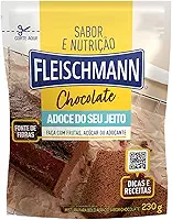 Mistura para Bolo Aerado Chocolate Fleischmann Sabor e Nutrição Adoce do Seu Jeito Sachê 230g