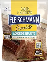 Mistura para Bolo Aerado Chocolate Fleischmann Sabor e Nutrição Adoce do Seu Jeito Sachê 230g