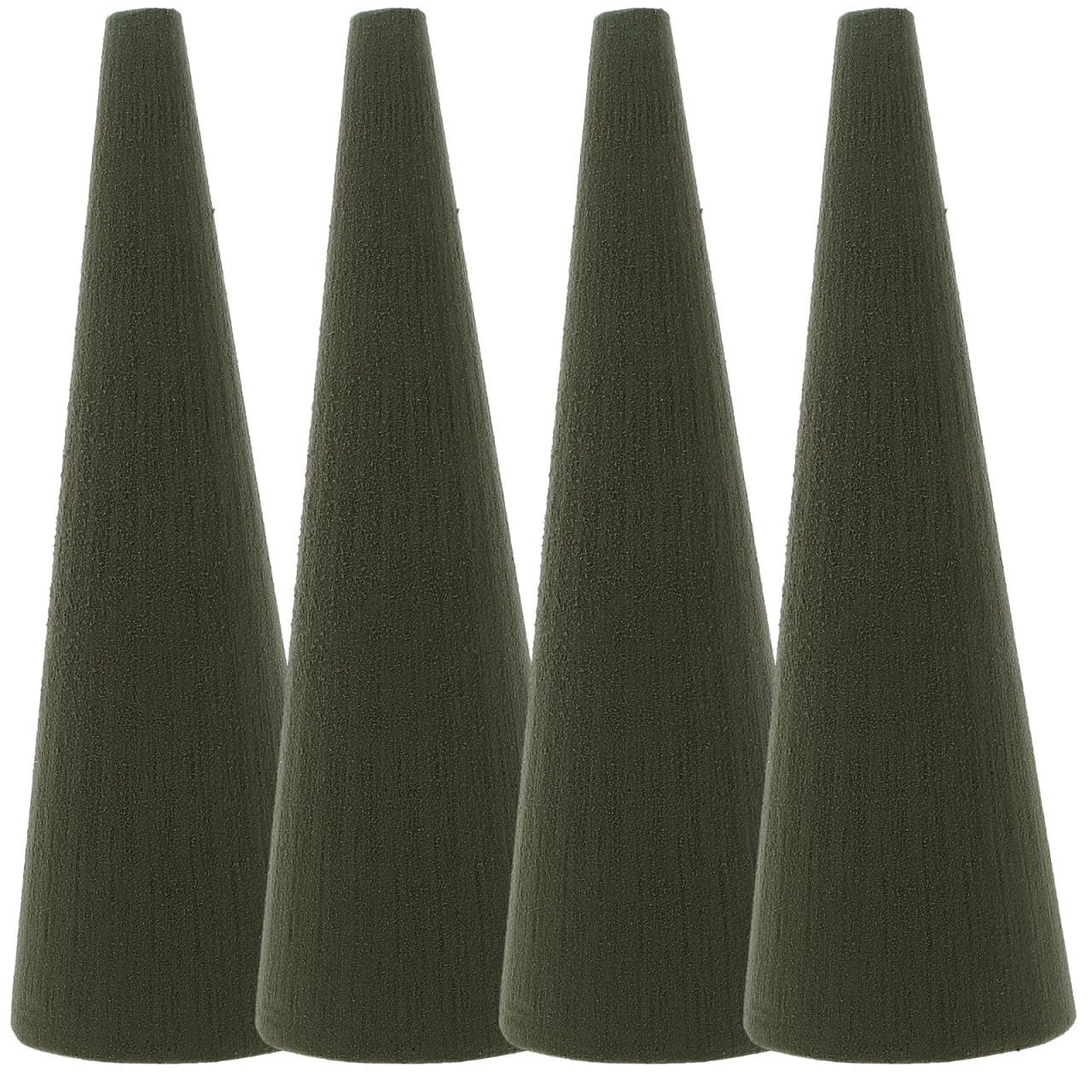 4pcs Floral Foam Tree Cones Dry Wet Florist Flower Blocks Green Foam Cone for Flower Arrangements Christmas Wedding Garden Cemetery Vase Decorations
