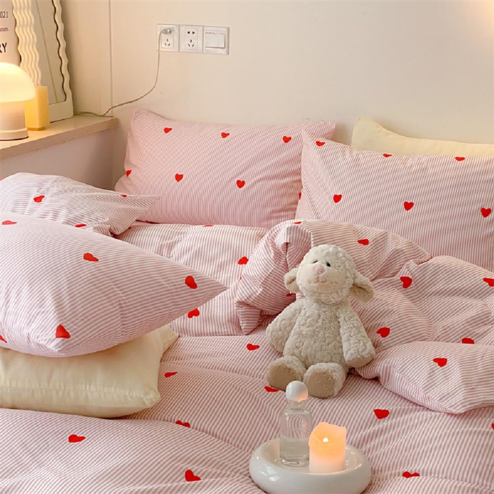 Housse De Couette Enfant Pottery Barn Pois épingles – Twin Rose, 100% Coton Bio, NEUF