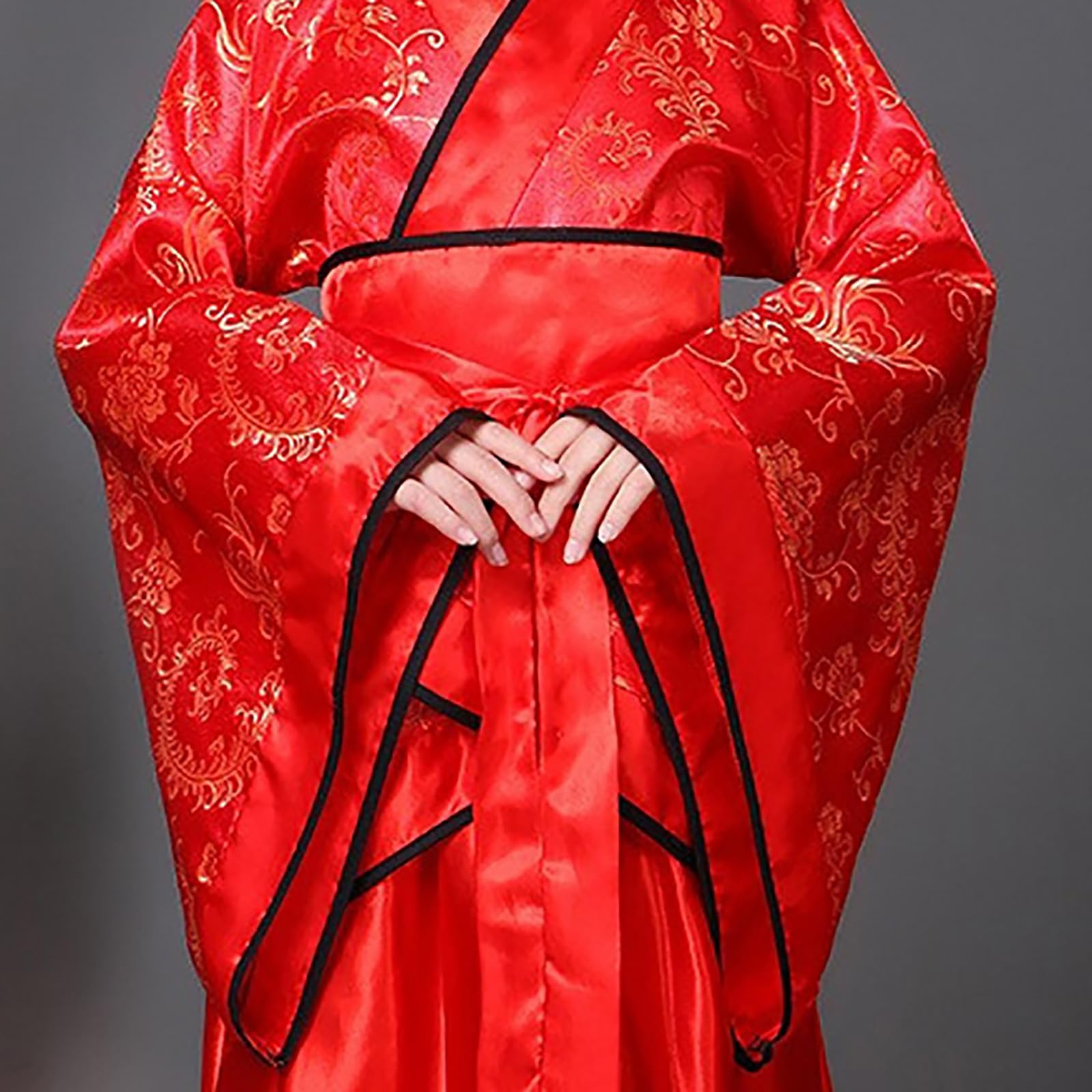 Kimono Japonais Enfants Fille Robe Yukata Peignoir Kimono Robe Japonaise Enfant Imprimé Peignoir Long Chinoise de Chambre Fille Gamins Traditionnel Tissu Mariage Fête Performance Robes Cosplay