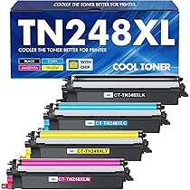 TN248 TN248XL TN-248XL TN-248 Toner: Compatibili per Brother TN248CMYK MFC-L3760CDW DCP-L3560CDW MFC-L3740CDWE HL-L3240CDW HL-L3220CW MFC-L8390CDW L3520CDWE L3520CDW MFC-L8340CDW TN 248XL 248 TN248VAL
