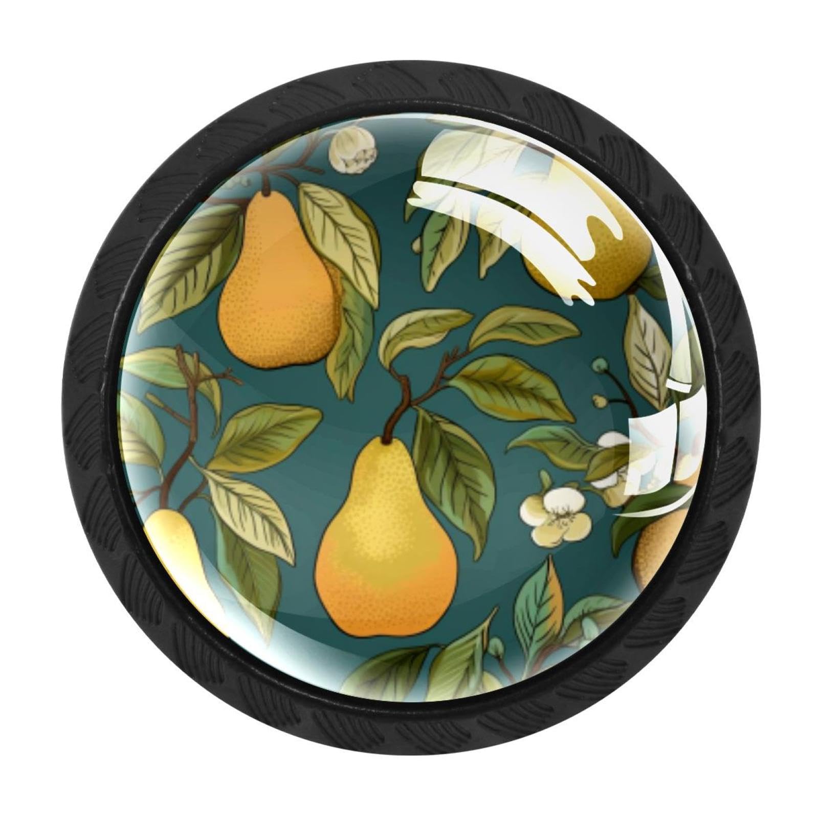 CHENZZZZ 4 Pieces Dresser Knobs Thanksgiving Pear Drawer knobs Cabinet Knobs Pull Handles for Home Kitchen Office