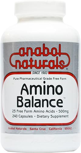 Amino Balance 240 cápsulas Amino Energy Suplemento completo 23 FreeForm mezcla de aminoácidos con BCAA 9 aminoácidos esenciales EAA para nutrición