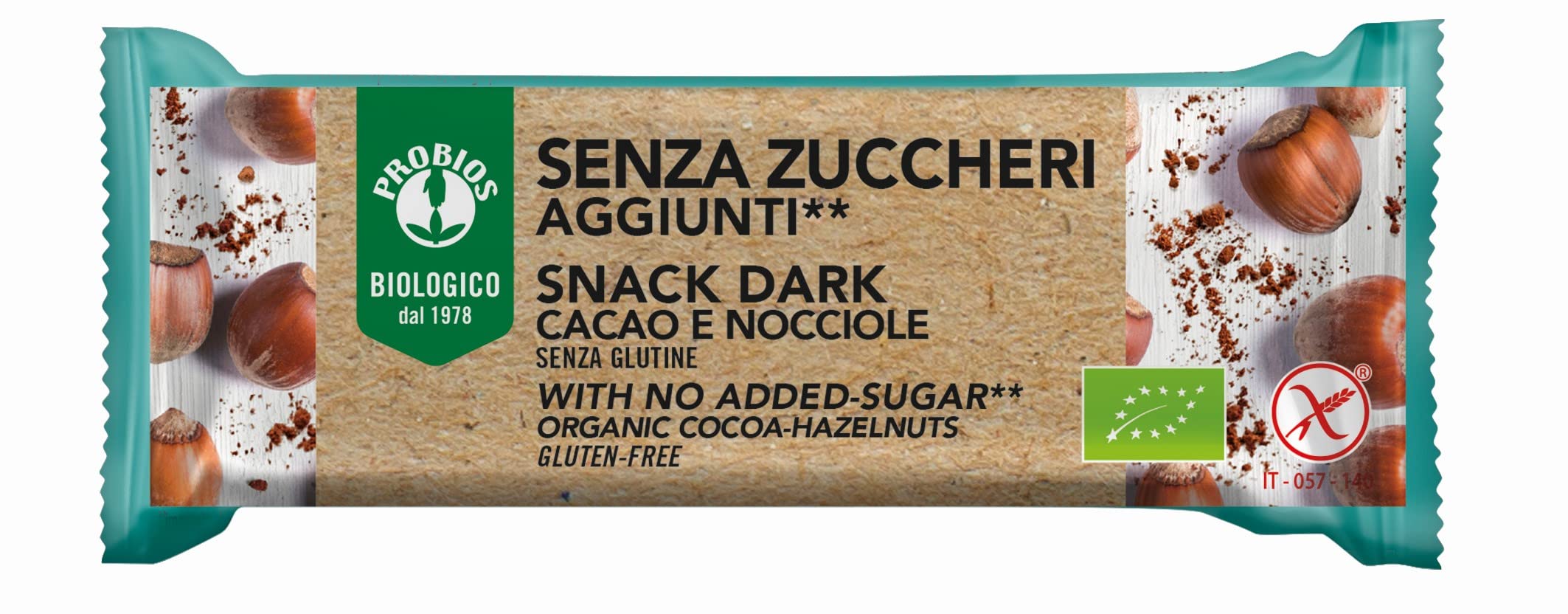 SNACK DARK CACAO E NOCCIOLE SENZA ZUCCHERI AGGIUNTI**
