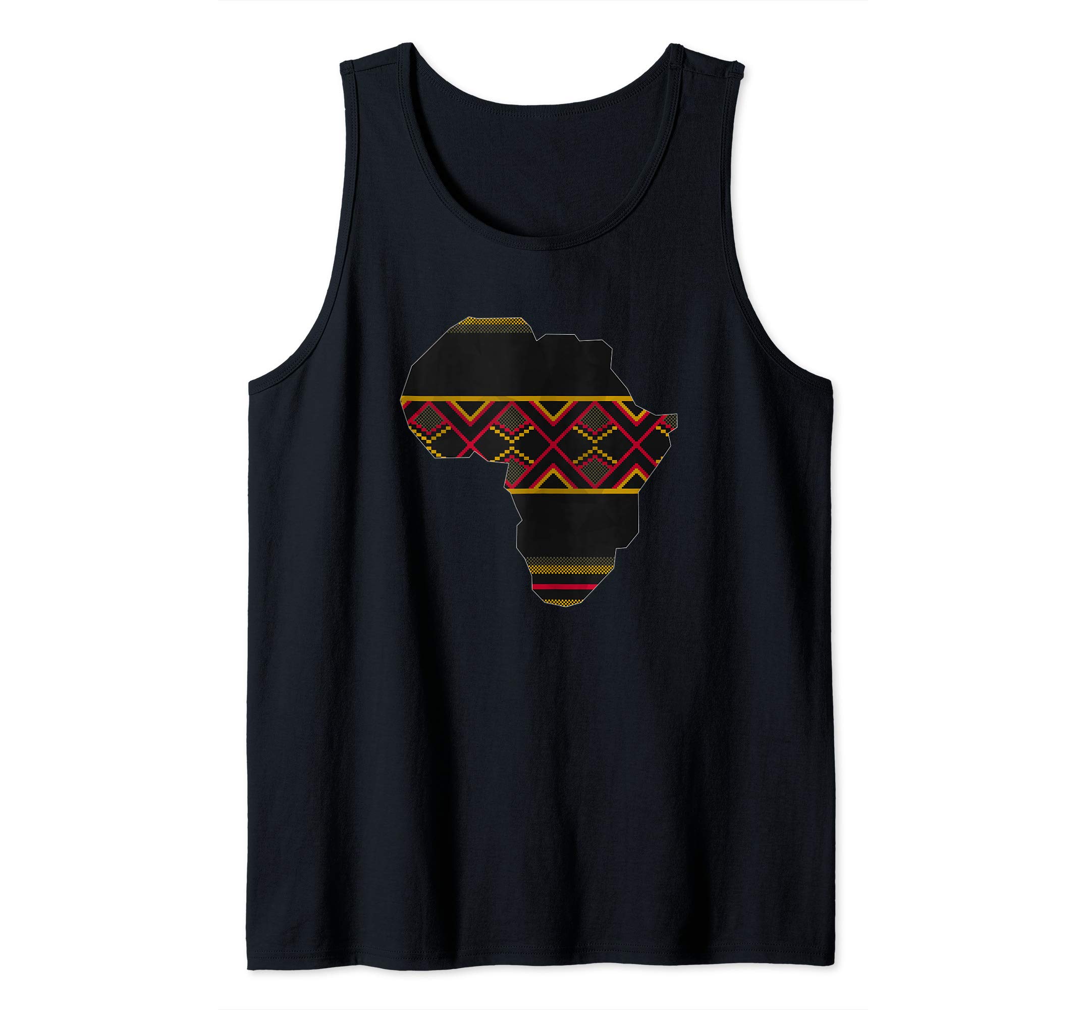 Africa Map Kente Pattern African Ghana Style Ankara Tank Top