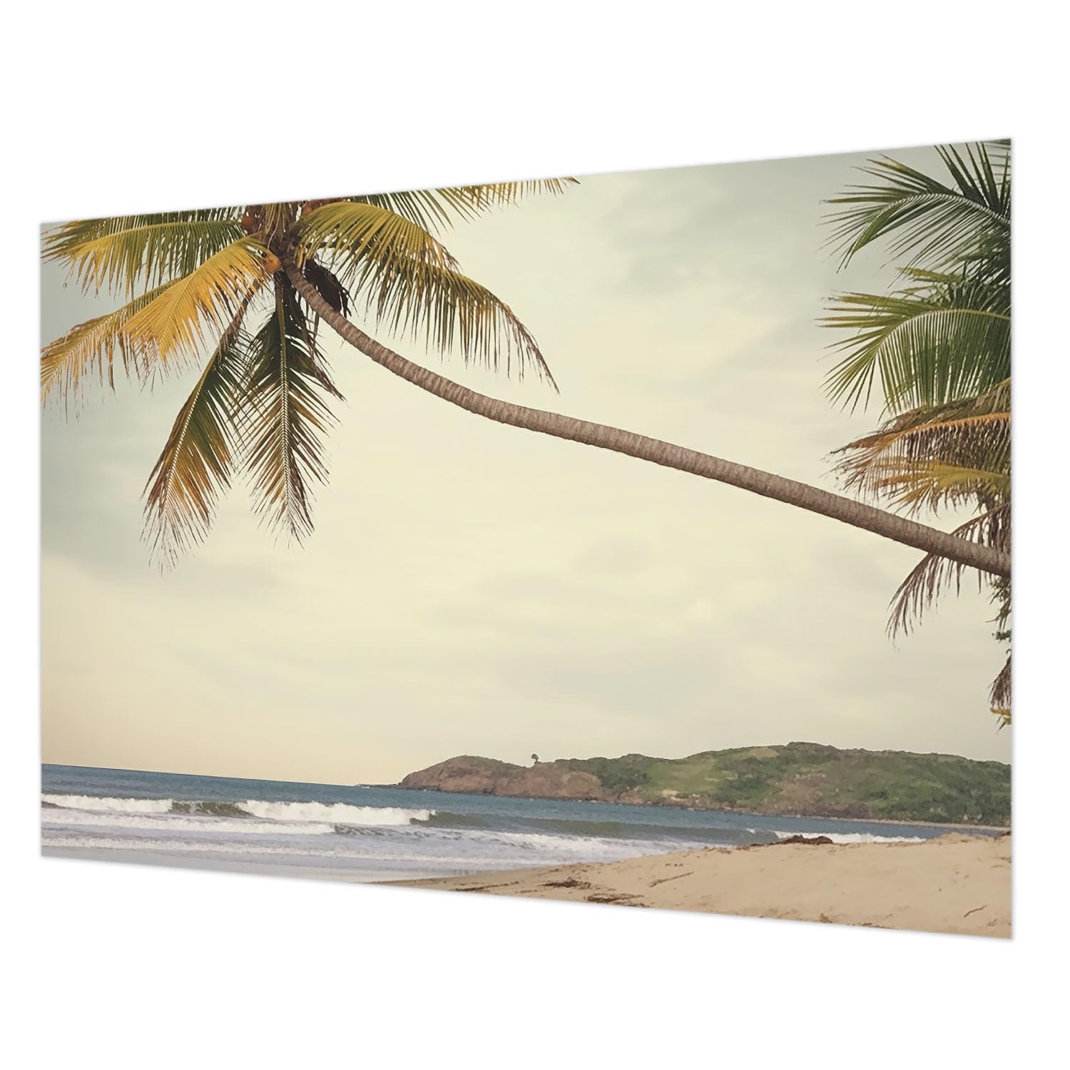 Tapisserie intissée paysage tropical grand format pose murale facile