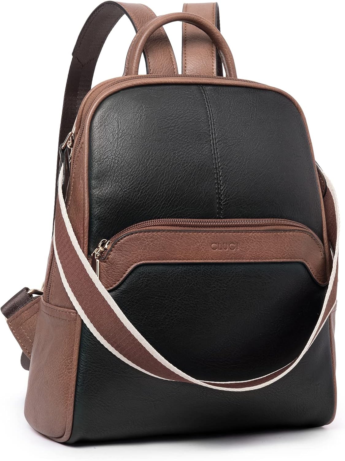 CLUCI Small Backpack for Women, Womens Backpack PU Backpack Purse for Women Leather Convertible Travel Backpack Shoulder Bags - Image 9