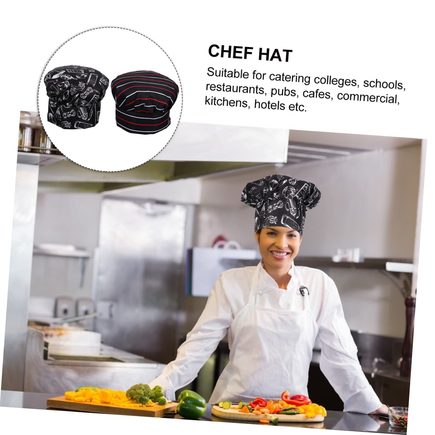 BESPORTBLE Gorro De Chef Unisex De Cocina Transpirable para Restaurantes Catering Y Cocinas Comerciales