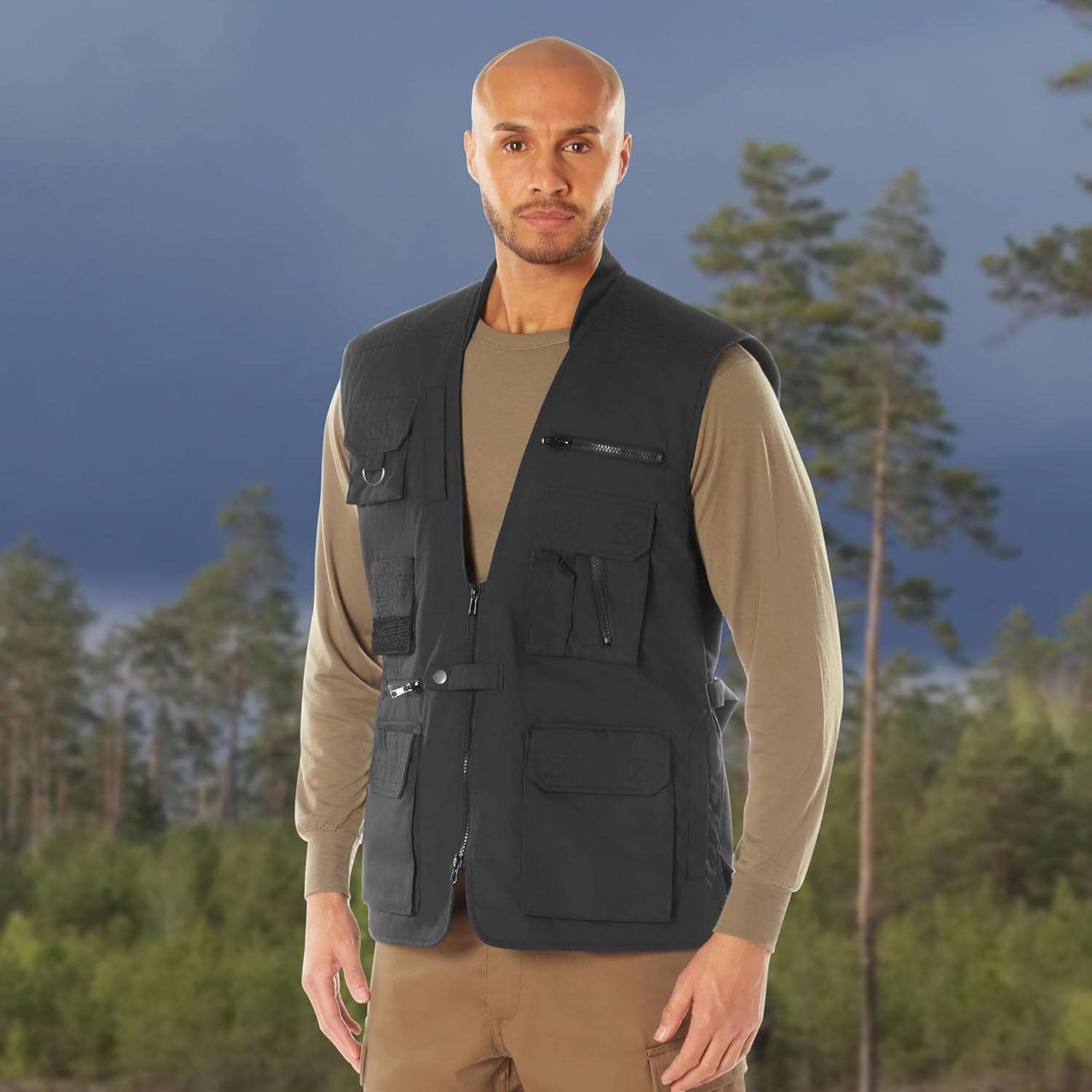 Rothco Conceal-Ops Plainclothes Vest – EDC Everyday Carry Travel Utility for Men