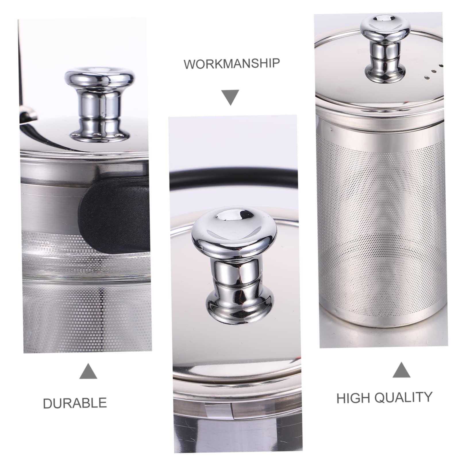 Alipis Tetera de Vidrio Transparente Resistente al Calor Tetera de Gran Capacidad Hogar de Vidrio Accesorio de Té para Infusiones la Cocina