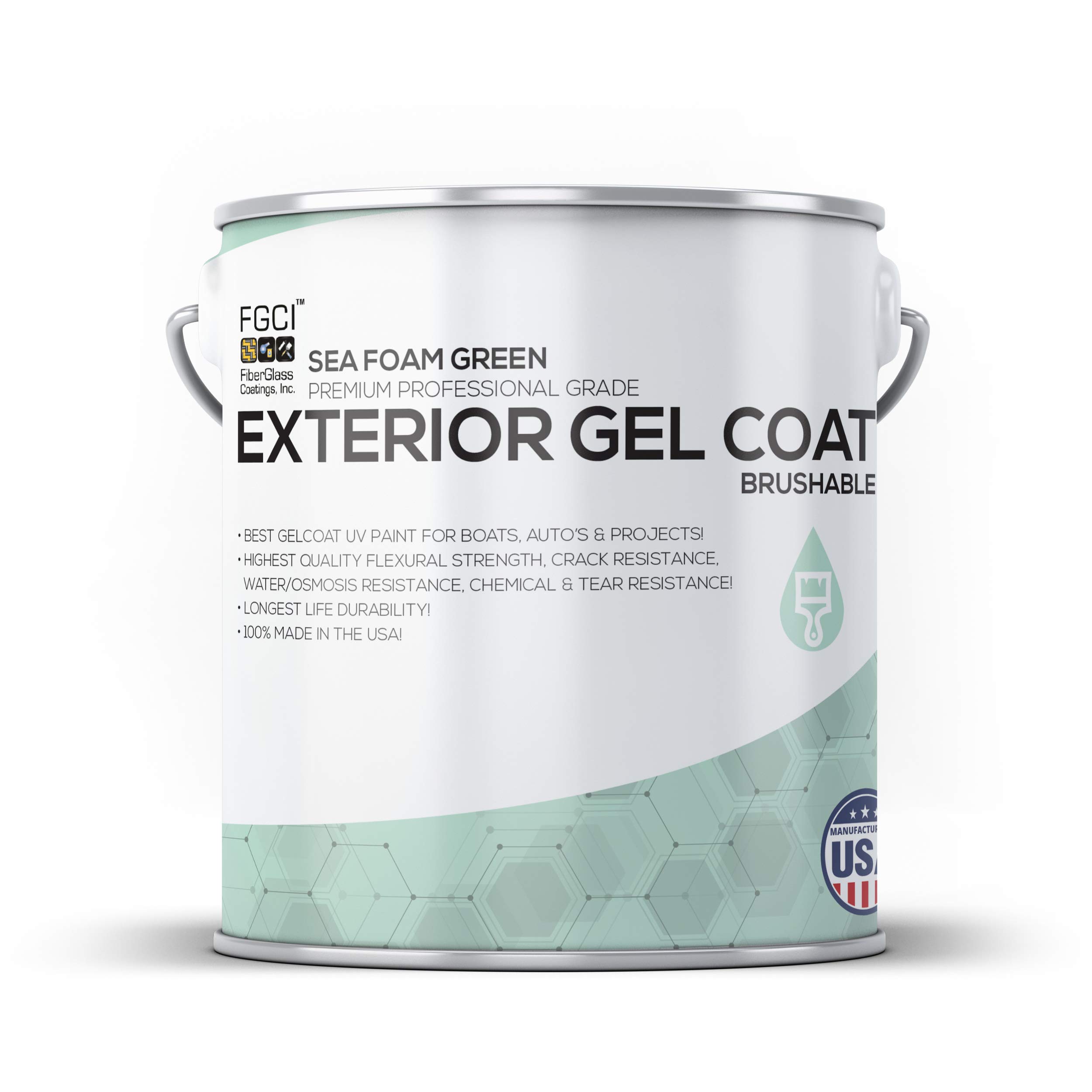 Buy SEA FOAM GREEN Brushable Boat Paint, EXTERIOR GEL COAT KIT, 1