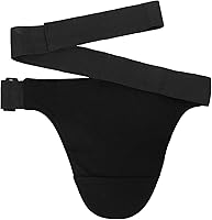 Vista 2 de Funda para bolsa de ostomía, cinturón de ostomía ajustable para hombres y mujeres, ligera, transpirable, soporte para bolsa de ileostomía para Negro