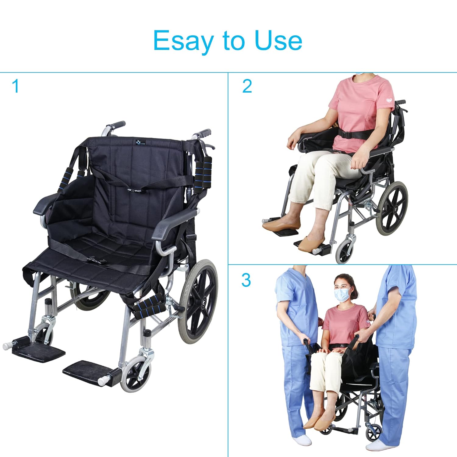 Reikar Patient Lift Sling Ed Transfer Wheelchair Belt Reikar Patient Lift Sling Ed Transfer Wheelchair Belt