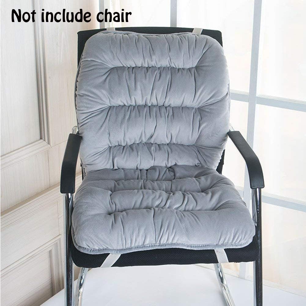 chengyu Keep Warm Soft Back Cushion and Seat Cushion,Relief Pressure of Your Back,Perfect for Computer/Office Chair, Car Seat,Recliner etc (Gray)