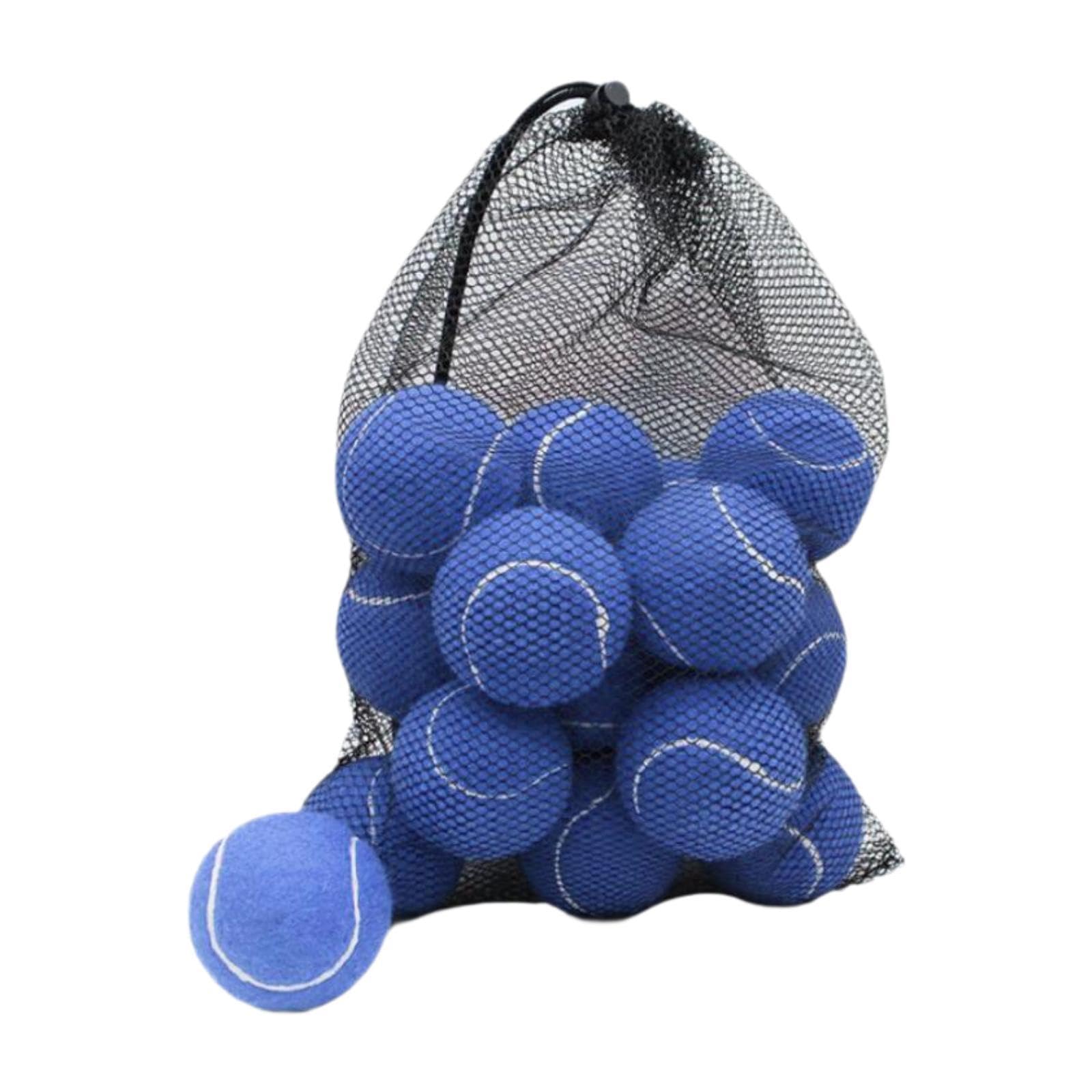 18 Stück Tennisbälle, Elastische Trainingsbälle Aus Filzgummi, Geeignet für Kinder, Erwachsene, Übungen Und Hunde