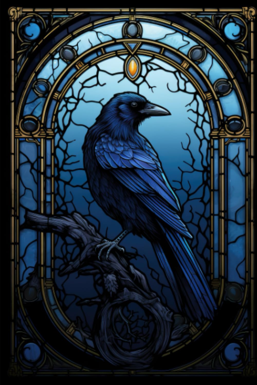 Independently published 2024 Weekly Planner: Beautiful Raven in Stained Glass Windows: (January 1, 2024 till December 31, 2024). Plan, Set Goals, Overviews of your Month and Year.