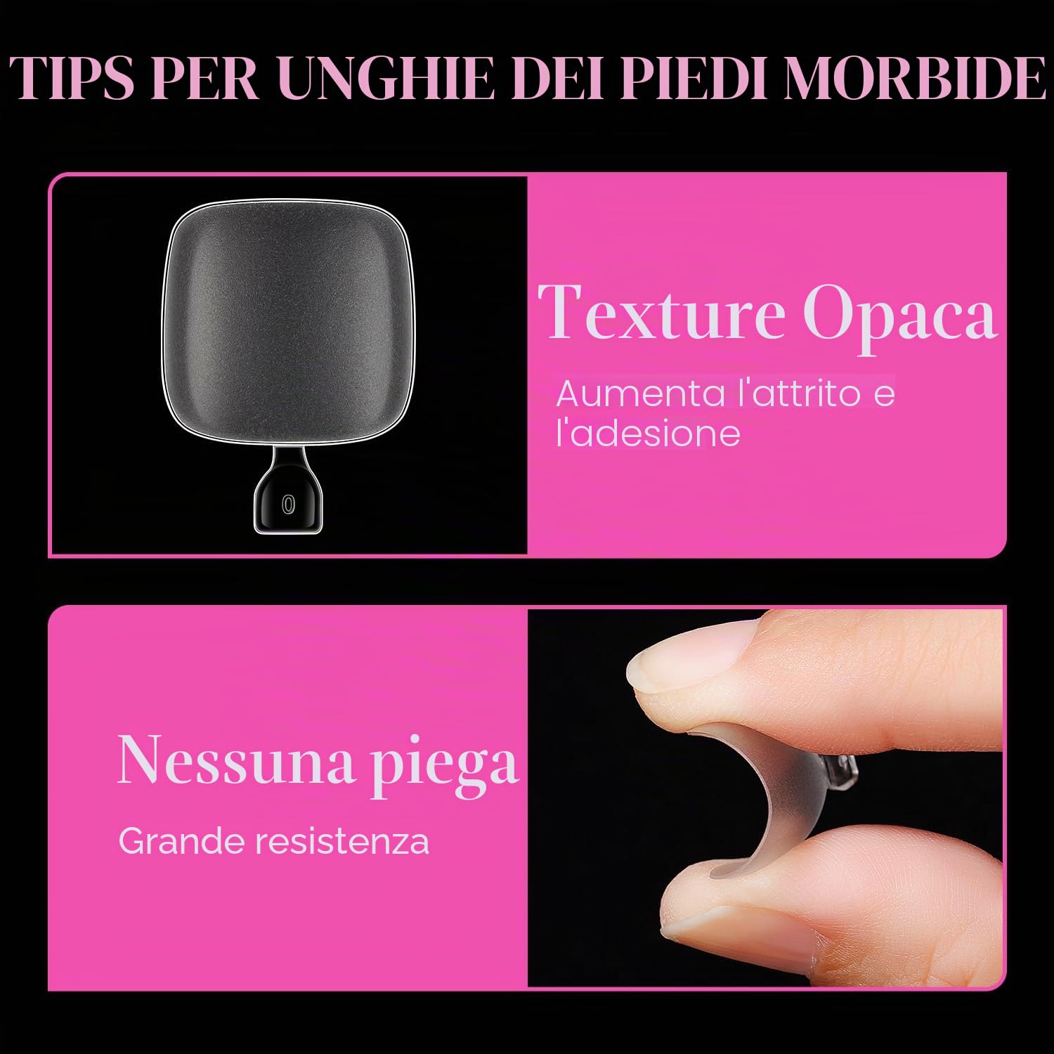 AIMEILI Unghie Finte Piedi 240 Pezzi 15 Misure Soft Gel Tips Full Cover Unghie Artificiali Piedi Toe Nails Punte Gel Tip Fake Nails con Scatola Trasparente - 020
