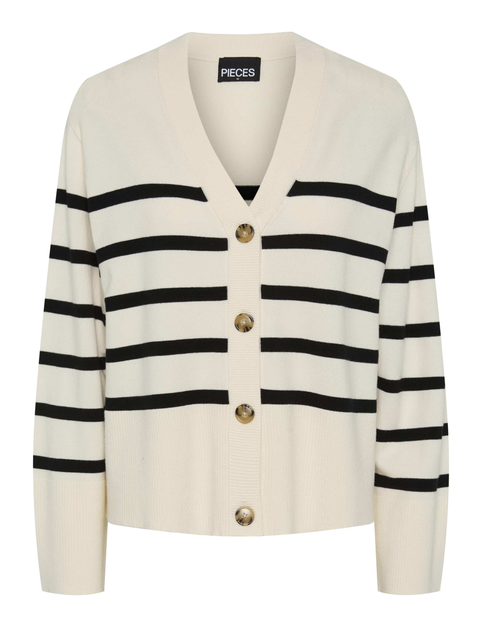 Pieces Pcsia Ls Cardigan Noos Bc, White, S