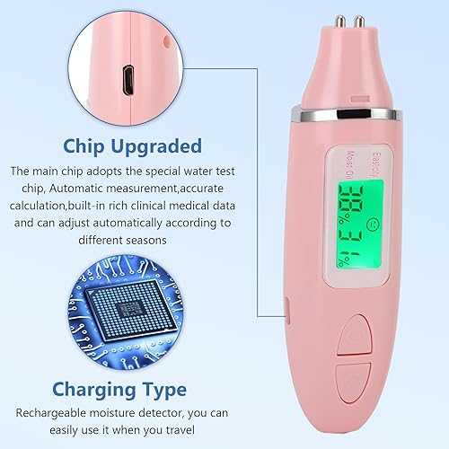 Miniatura 5 de Semme Probador de hidratación de la piel, analizador profesional de la máquina, sensor digital de aceite de piel, analizador probador de aceite de