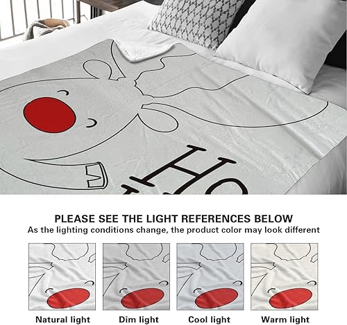 Miniatura 3 de Manta de ciervo lindo alce para Navidad, invierno, cálida, lavable, de franela, decoración de habitación de Navidad, mullida, gruesa, para el hogar,