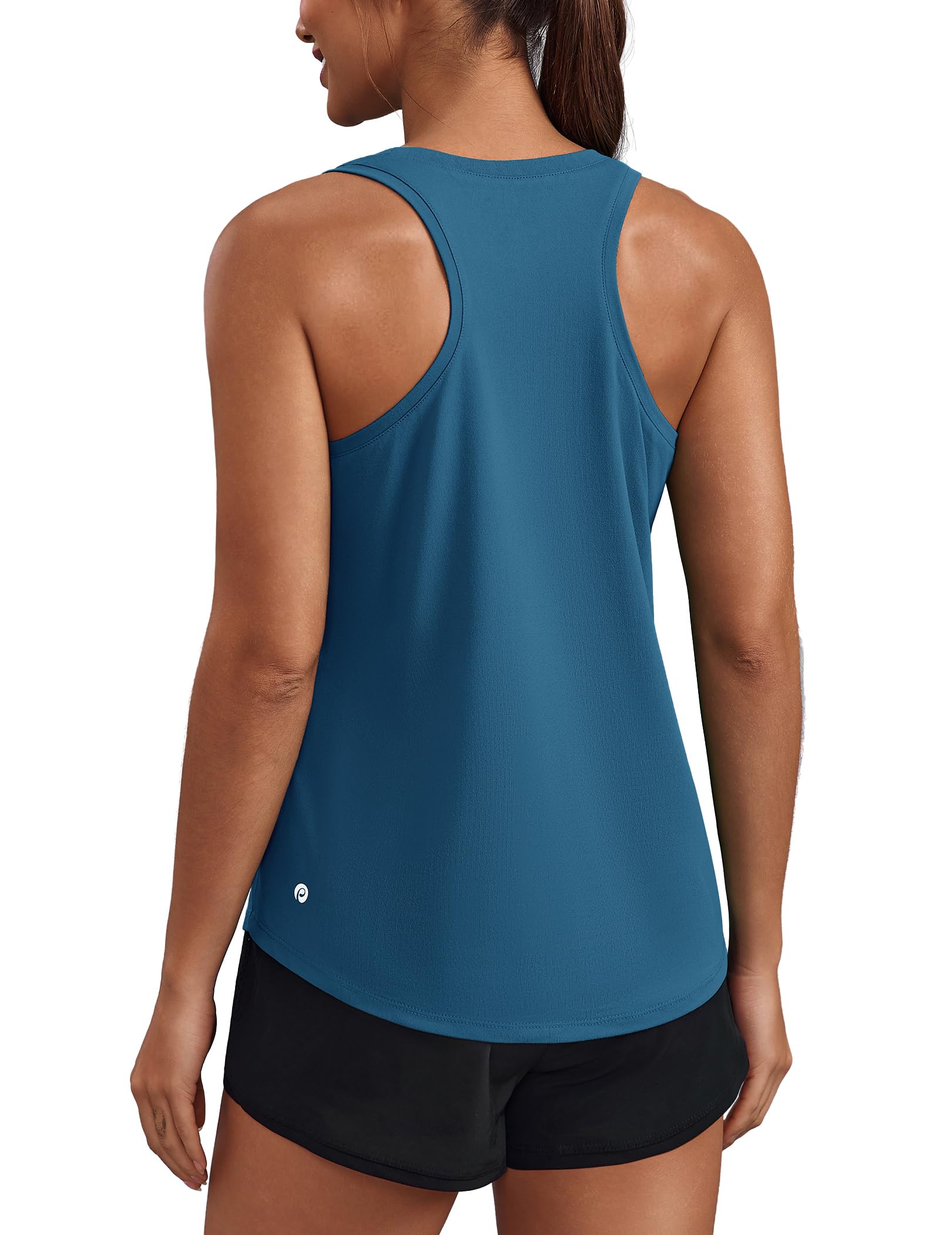 PINSPARK Soft Racerback Tank Tops for Women UPF 50+ Quick Dry Workout Tops