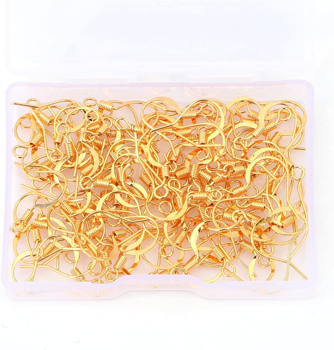 18K Gold Plated Earring Hooks 16x16mm 100pcs for Jewelry Making Findings - Image 5