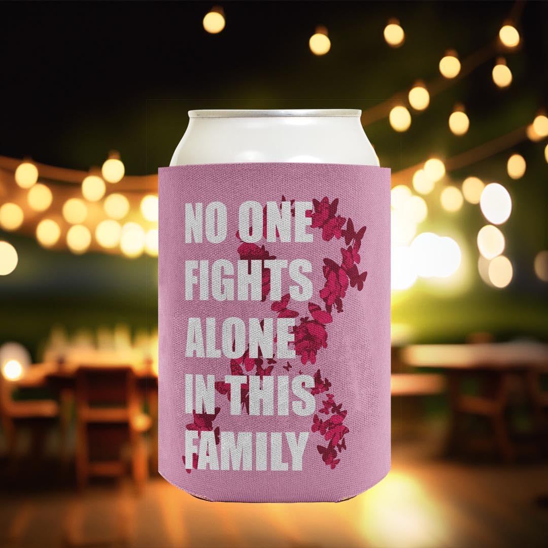 Breast Cancer Awareness No One Fights Alone In This Family 24-Pack Can Drink Thermocoolers Party Pack
