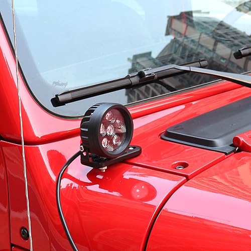 Miniatura 2 de PKEDUO Luces LED redondas de 3.5 pulgadas, haz puntal, luz antiniebla, compatible con SUV, ATV, UTV, camión, camioneta, barco, marino